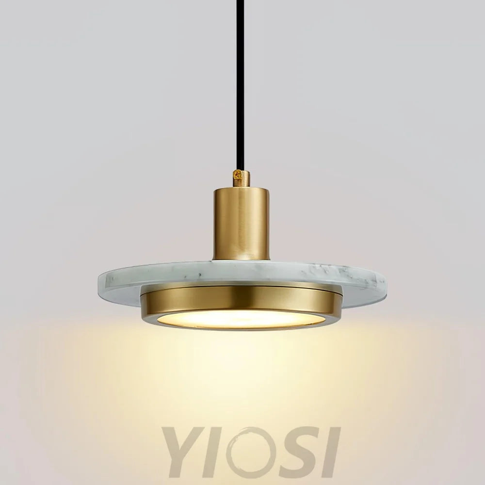 Double Circle Pendant Light ∅ 7.9″ - Frisbee-1-Yiosilamp