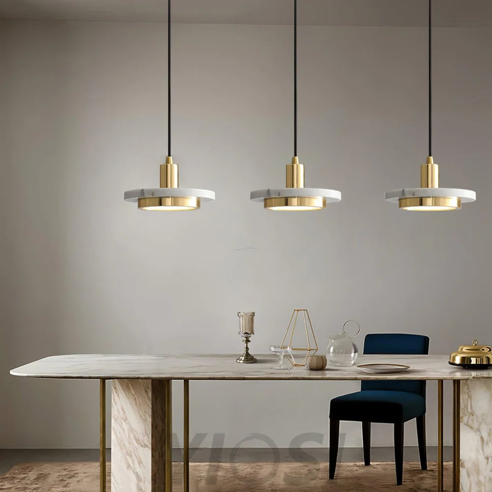 Double Circle Pendant Light ∅ 7.9″ - Frisbee-1-Yiosilamp