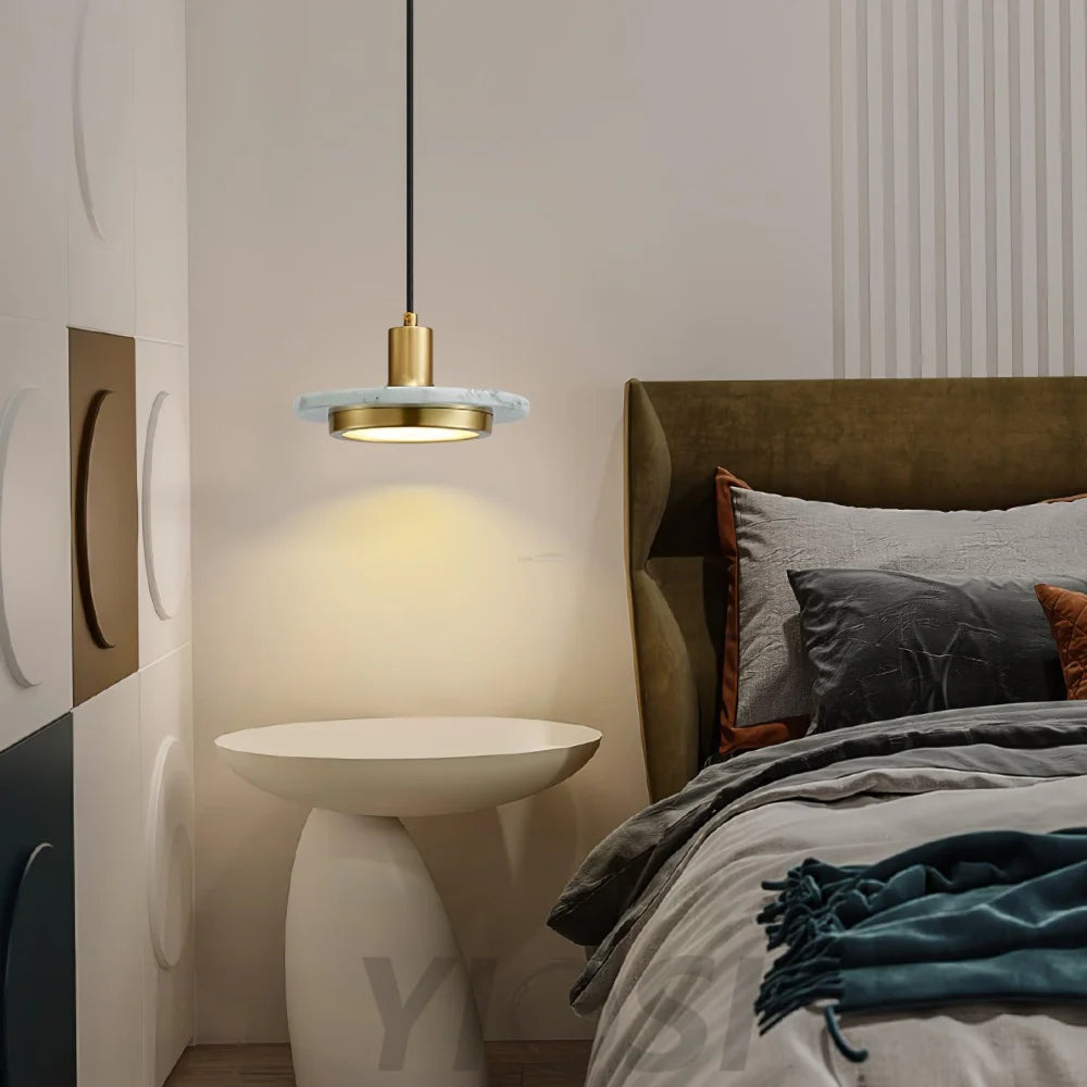 Double Circle Pendant Light ∅ 7.9″ - Frisbee-1-Yiosilamp