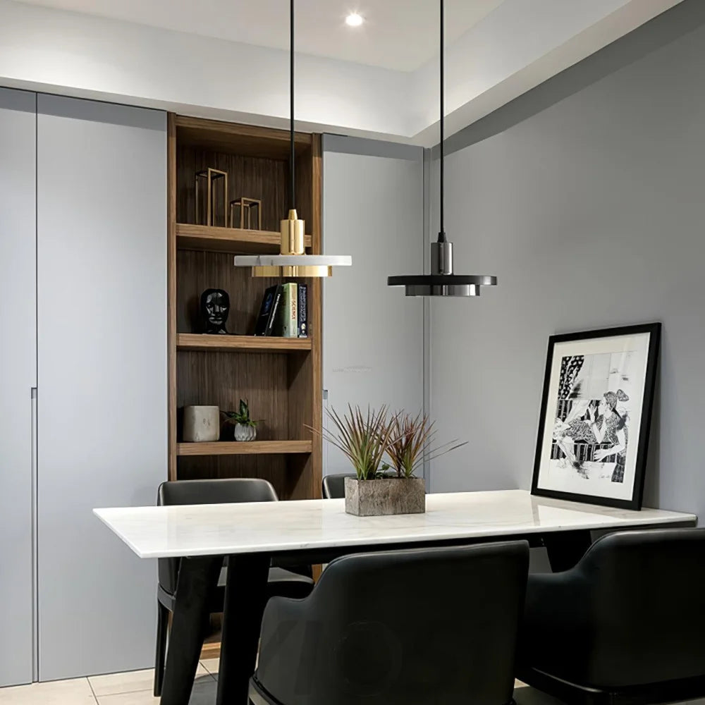 Double Circle Pendant Light ∅ 7.9″ - Frisbee-1-Yiosilamp