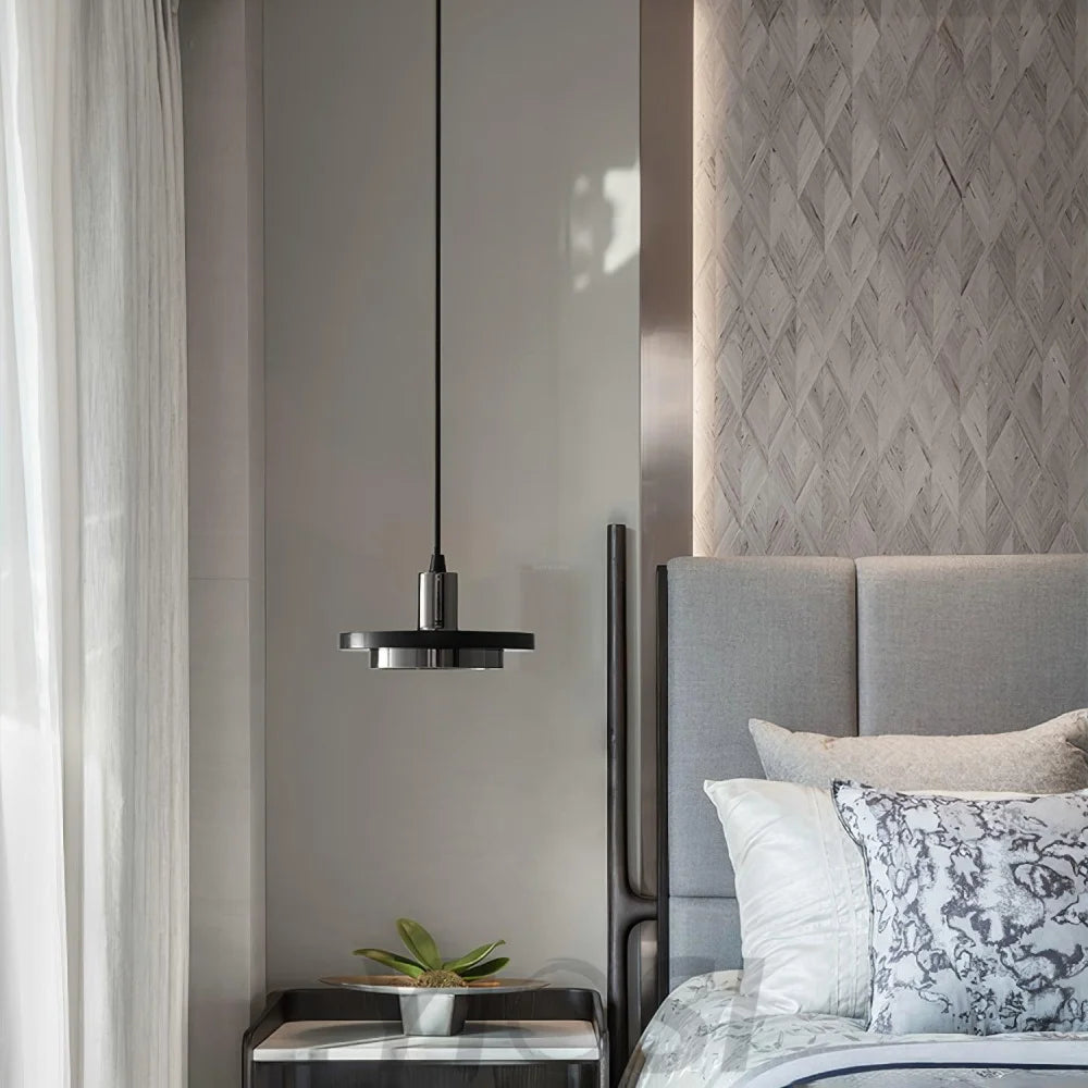 Double Circle Pendant Light ∅ 7.9″ - Frisbee-1-Yiosilamp