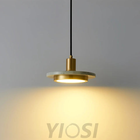 Double Circle Pendant Light ∅ 7.9″ - Frisbee-1-Yiosilamp