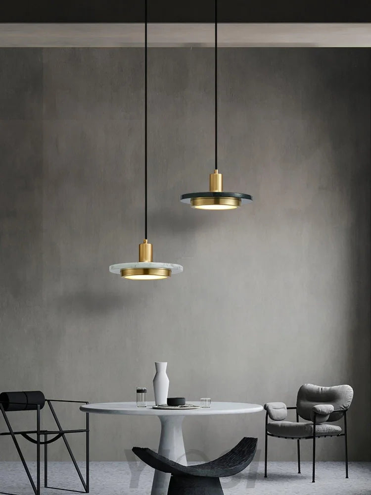 Double Circle Pendant Light ∅ 7.9″ - Frisbee-1-Yiosilamp