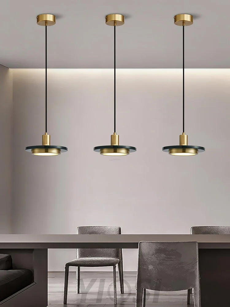 Double Circle Pendant Light ∅ 7.9″ - Frisbee-1-Yiosilamp