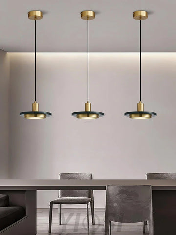 Double Circle Pendant Light ∅ 7.9″ - Frisbee-1-Yiosilamp