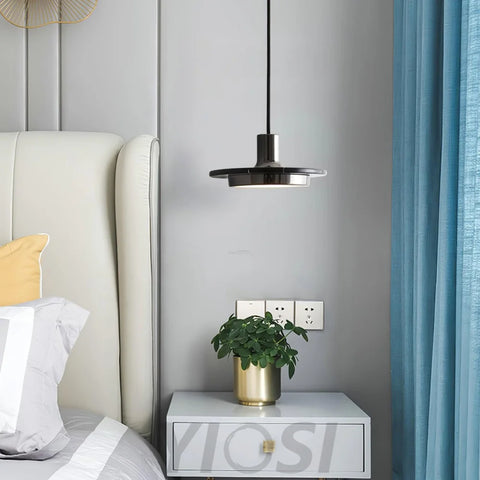 Double Circle Pendant Light ∅ 7.9″ - Frisbee-1-Yiosilamp