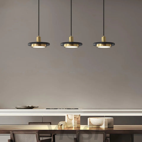 Double Circle Pendant Light ∅ 7.9″ - Frisbee-1-Yiosilamp