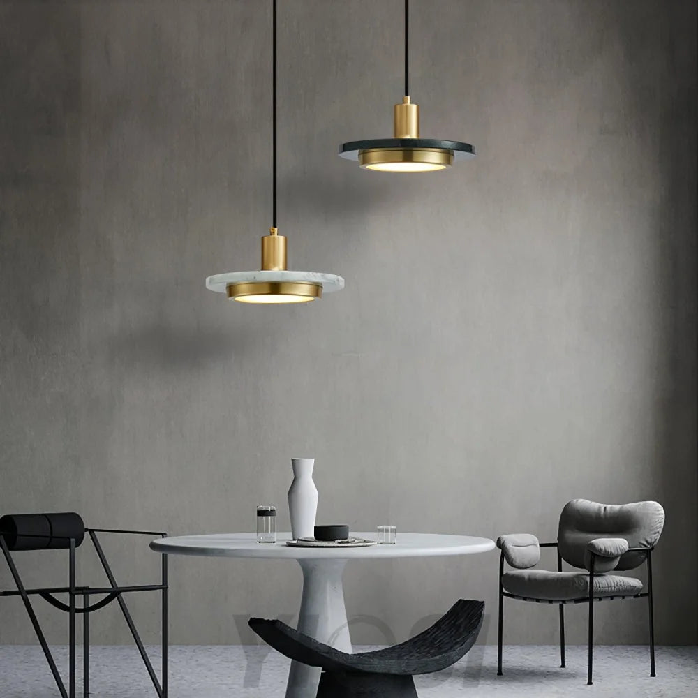 Double Circle Pendant Light ∅ 7.9″ - Frisbee-1-Yiosilamp