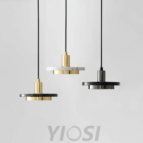 Double Circle Pendant Light ∅ 7.9″ - Frisbee-1-Yiosilamp