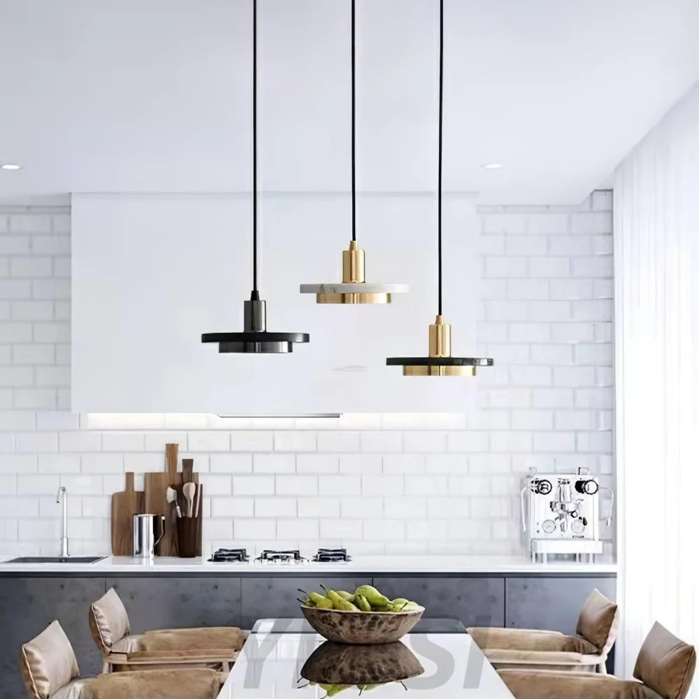 Double Circle Pendant Light ∅ 7.9″ - Frisbee-1-Yiosilamp