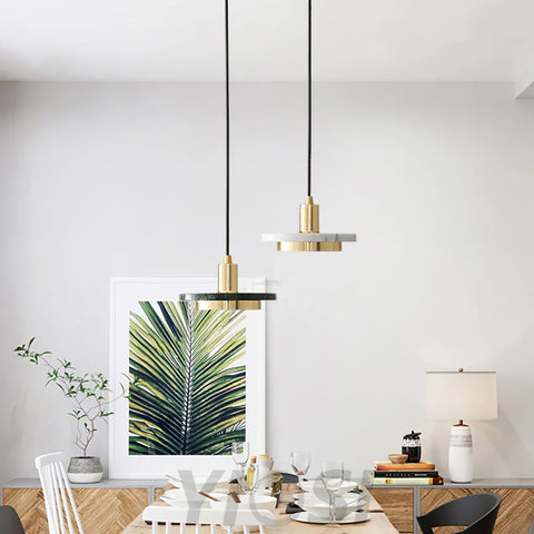 Double Circle Pendant Light ∅ 7.9″ - Frisbee-1-Yiosilamp