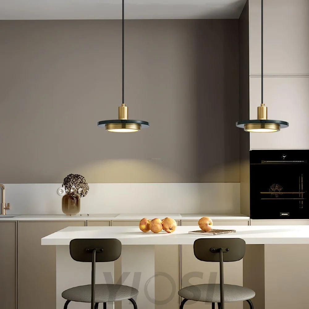 Double Circle Pendant Light ∅ 7.9″ - Frisbee-1-Yiosilamp