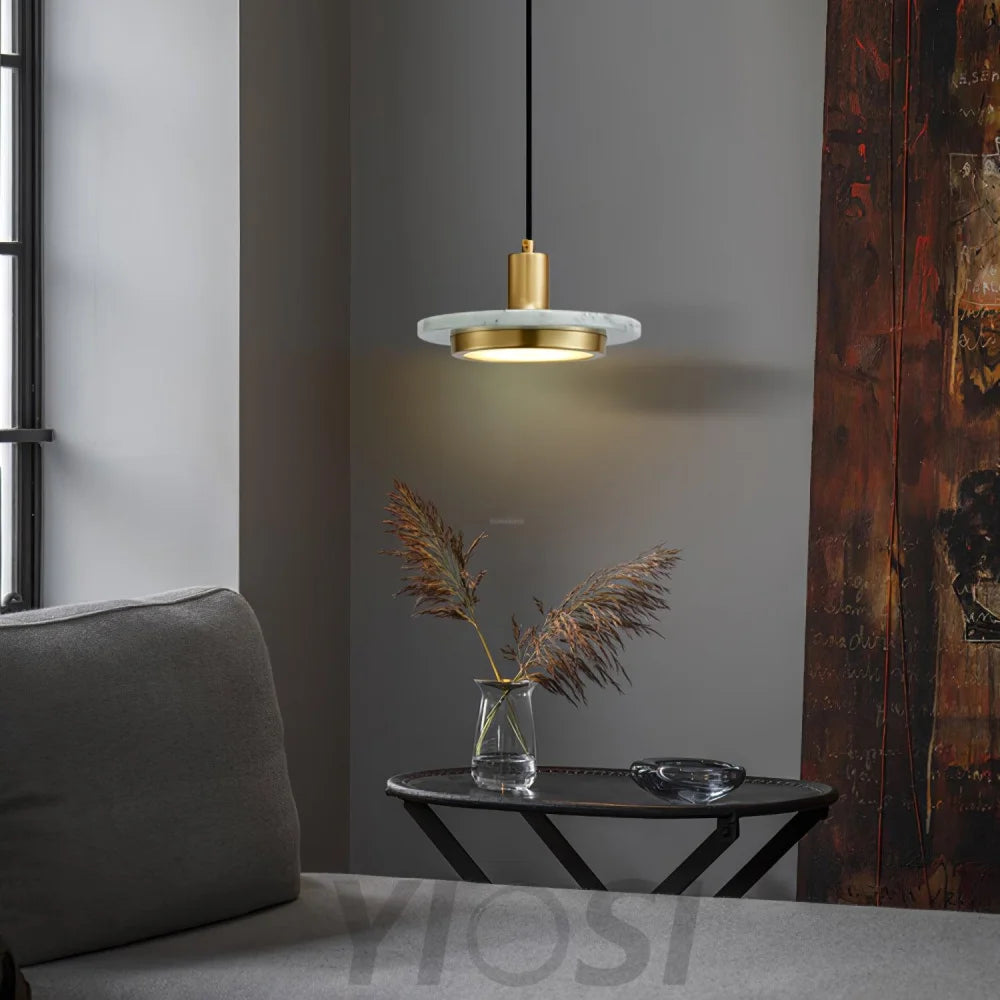 Double Circle Pendant Light ∅ 7.9″ - Frisbee-1-Yiosilamp