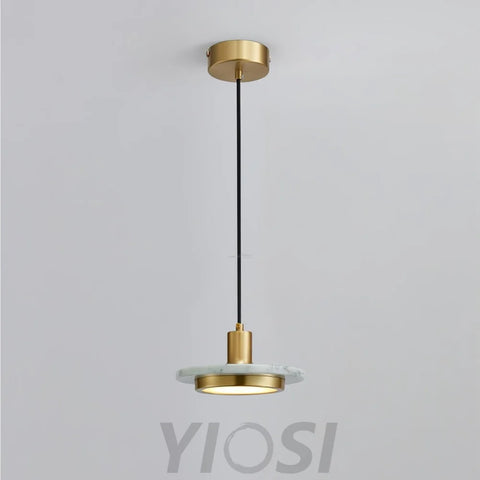 Double Circle Pendant Light ∅ 7.9″ - Frisbee-1-Yiosilamp
