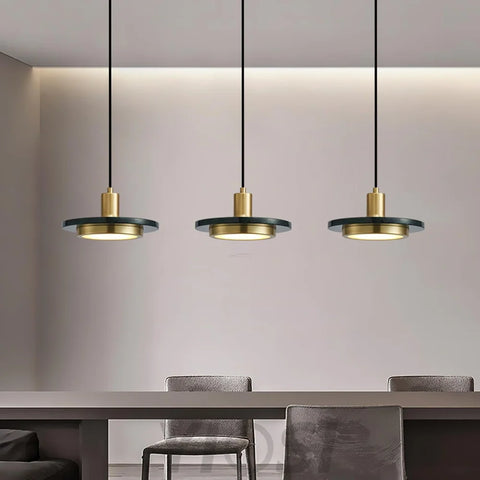 Double Circle Pendant Light ∅ 7.9″ - Frisbee-1-Yiosilamp