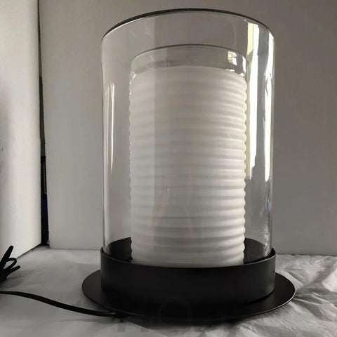 Dual Cylinder Glass Floor Lamp ∅ 12.6″ - Yiosilamp