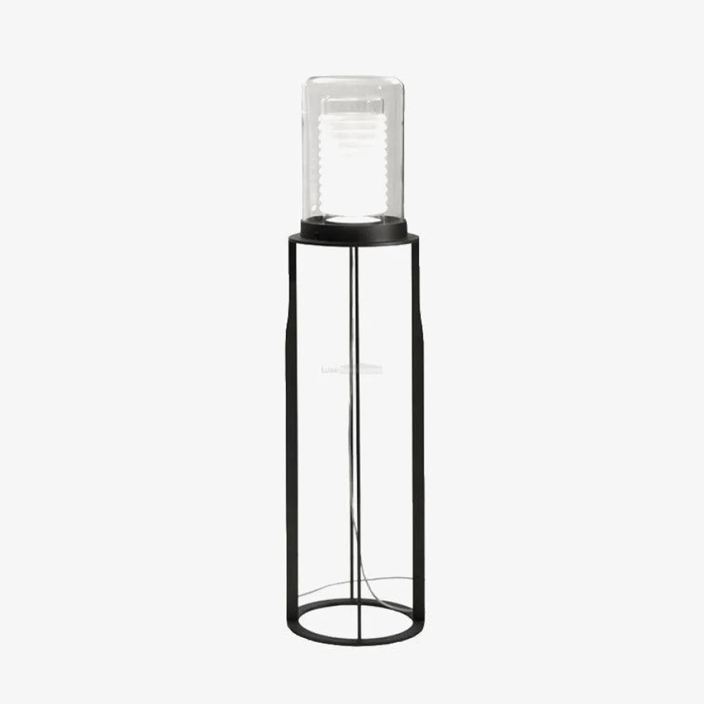 Dual Cylinder Glass Floor Lamp ∅ 12.6″ - Yiosilamp