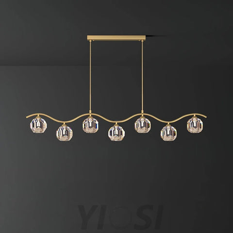 Eara Crystal Chandelier with 3/5/7 heads - Yiosilamp