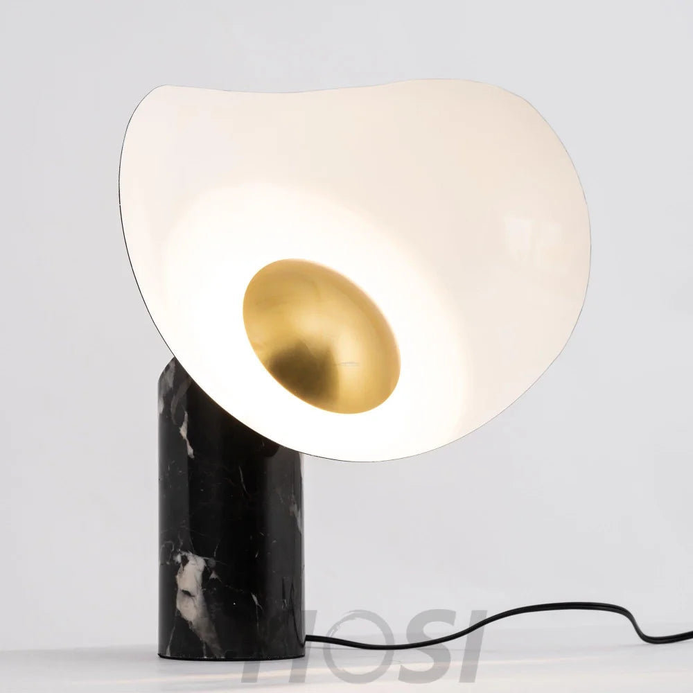 Earth to Sky Table Lamp  ∅ 13.8″ - Alabaster-1-Yiosilamp