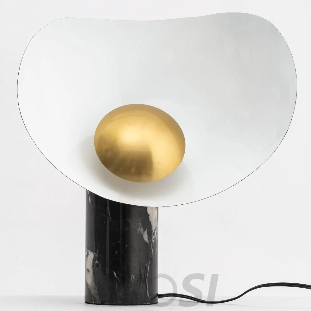 Earth to Sky Table Lamp  ∅ 13.8″ - Alabaster-1-Yiosilamp