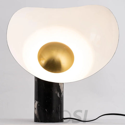 Earth to Sky Table Lamp  ∅ 13.8″ - Alabaster-1-Yiosilamp