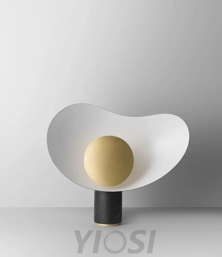 Earth to Sky Table Lamp  ∅ 13.8″ - Alabaster-1-Yiosilamp