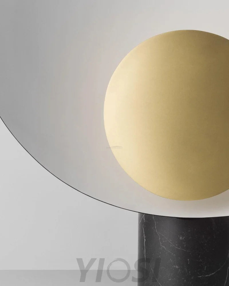 Earth to Sky Table Lamp  ∅ 13.8″ - Alabaster-1-Yiosilamp