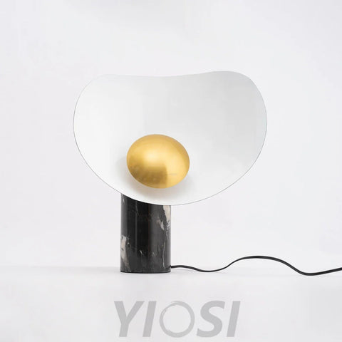 Earth to Sky Table Lamp  ∅ 13.8″ - Alabaster-1-Yiosilamp