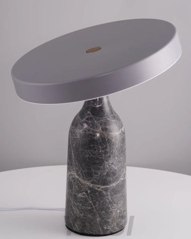 Eddy Table Lamp ∅ 12.6″ - Alabaster-1-Yiosilamp