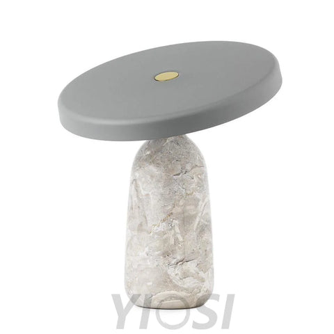 Eddy Table Lamp ∅ 12.6″ - Alabaster-1-Yiosilamp