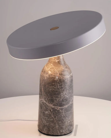 Eddy Table Lamp ∅ 12.6″ - Alabaster-1-Yiosilamp