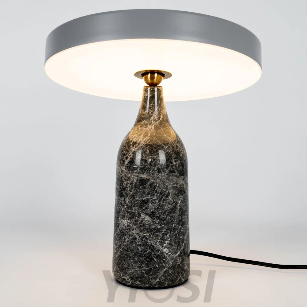 Eddy Table Lamp ∅ 12.6″ - Alabaster-1-Yiosilamp