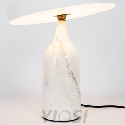 Eddy Table Lamp ∅ 12.6″ - Alabaster-1-Yiosilamp