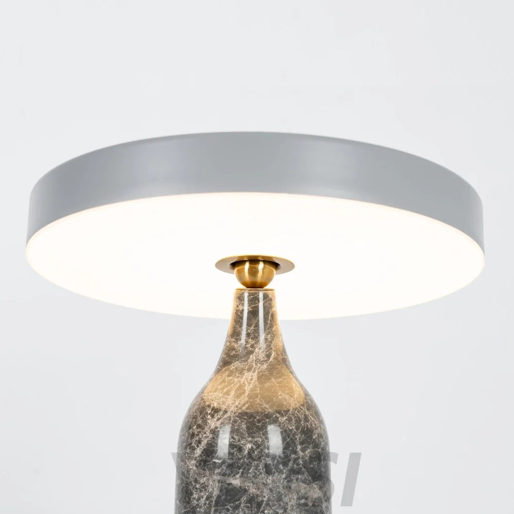 Eddy Table Lamp ∅ 12.6″ - Alabaster-1-Yiosilamp