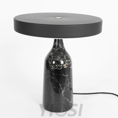 Eddy Table Lamp ∅ 12.6″ - Alabaster-1-Yiosilamp