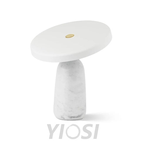 Eddy Table Lamp ∅ 12.6″ - Alabaster-1-Yiosilamp