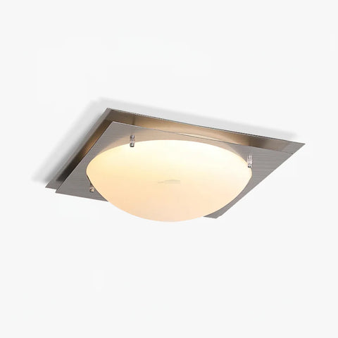 Edged Glass Ceiling Lamp L 18.5″ - Damper, Flush Mounts-1-Yiosilamp