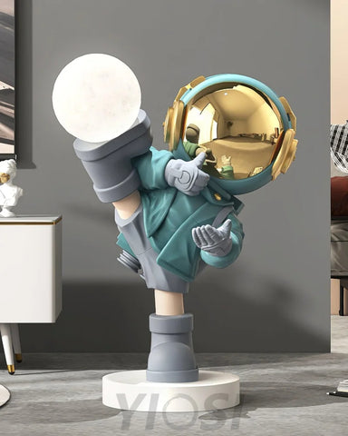 Effort Astronaut Built-in Battery Floor Lamp ∅ 19.6″ - Creature-1-Yiosilamp