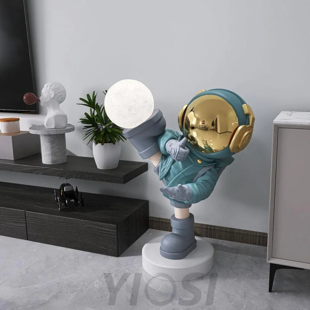 Effort Astronaut Built-in Battery Floor Lamp ∅ 19.6″ - Creature-1-Yiosilamp