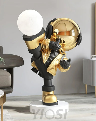 Effort Astronaut Built-in Battery Floor Lamp ∅ 19.6″ - Creature-1-Yiosilamp