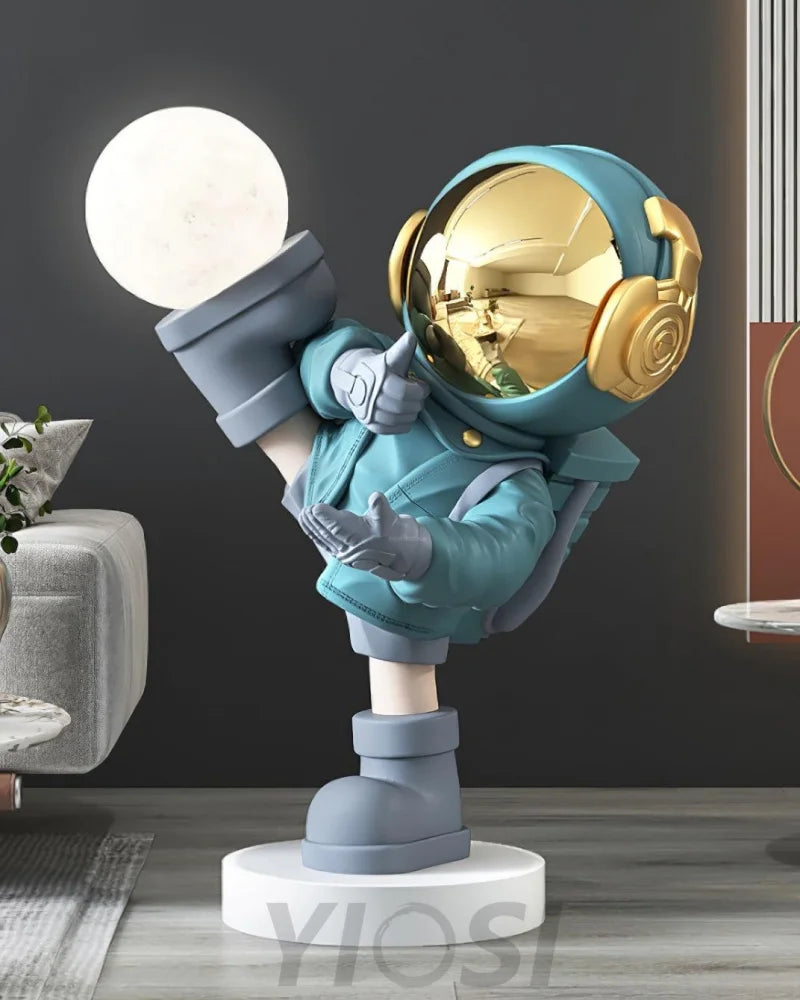 Effort Astronaut Built-in Battery Floor Lamp ∅ 19.6″ - Creature-1-Yiosilamp