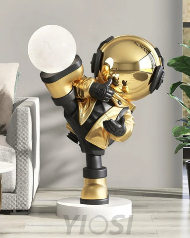 Effort Astronaut Built-in Battery Floor Lamp ∅ 19.6″ - Creature-1-Yiosilamp