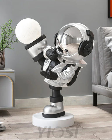 Effort Astronaut Built-in Battery Floor Lamp ∅ 19.6″ - Creature-1-Yiosilamp