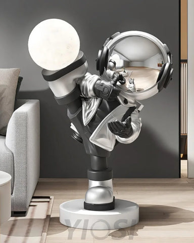 Effort Astronaut Built-in Battery Floor Lamp ∅ 19.6″ - Creature-1-Yiosilamp