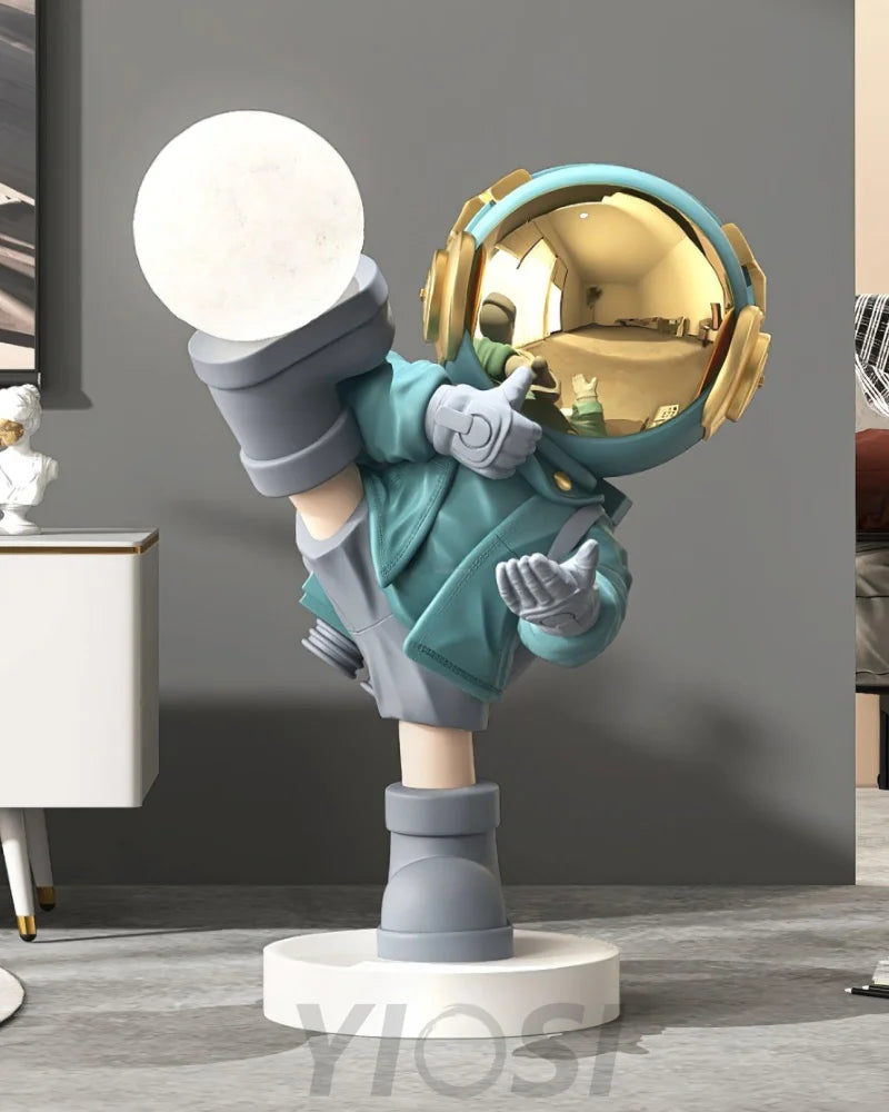 Effort Astronaut Built-in Battery Floor Lamp ∅ 19.6″ - Creature-1-Yiosilamp