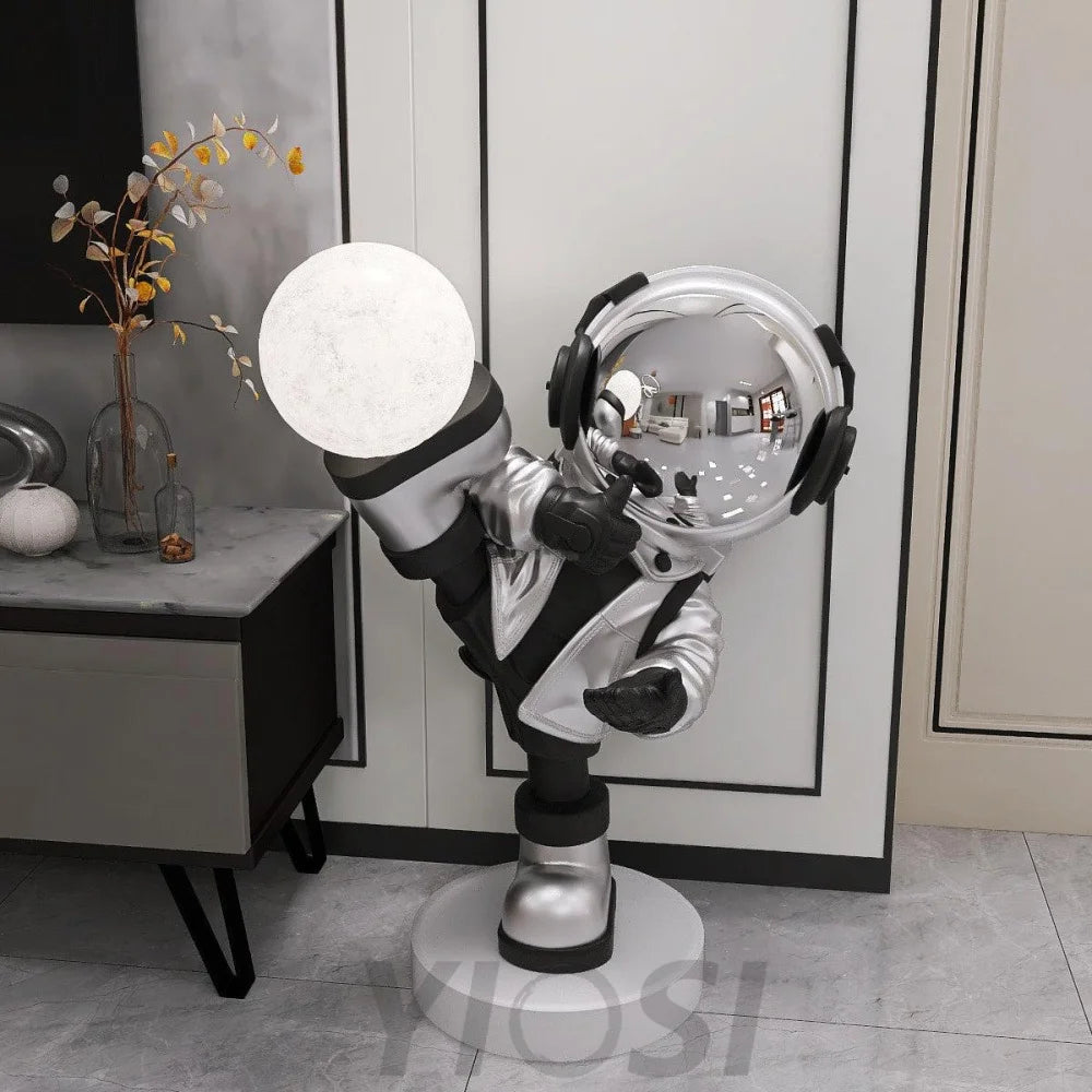 Effort Astronaut Built-in Battery Floor Lamp ∅ 19.6″ - Creature-1-Yiosilamp