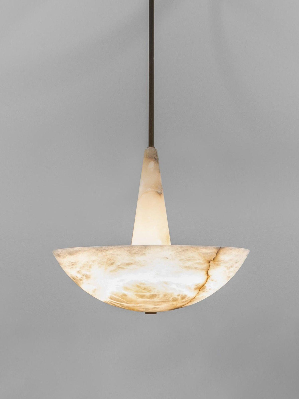 Elegant Domus Alabaster Chandelier with Integrated LED Premium