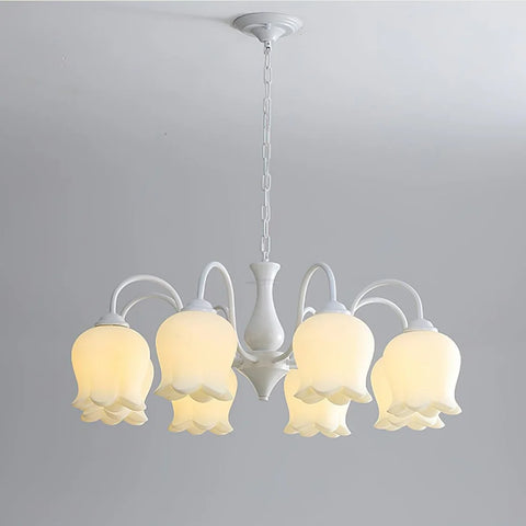 Elegant Lilium Chandelier with 5/6/8 heads - Lily flower-1-Yiosilamp