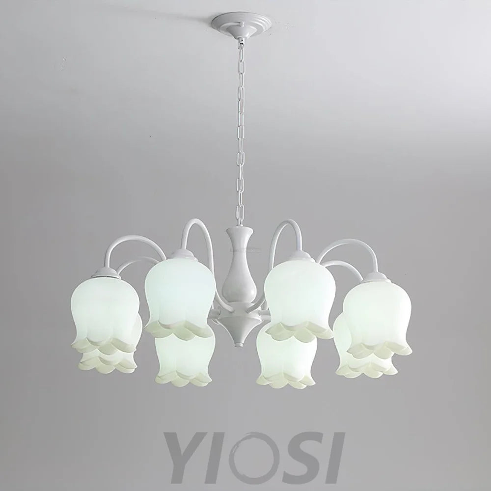 Elegant Lilium Chandelier with 5/6/8 heads - Lily flower-1-Yiosilamp