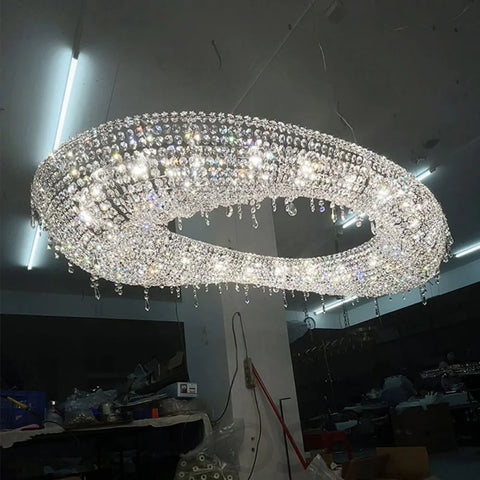 Ellipse Luxury Modern Chandelier For Living Room Foyer